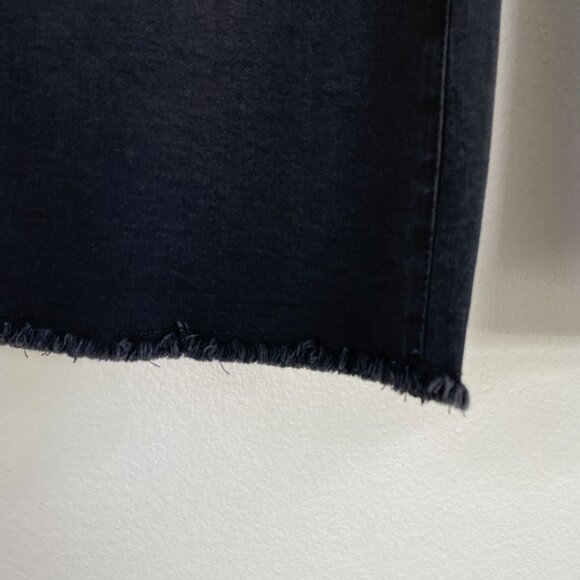 NEW NYDJ Womens Plus 20W Ava Flare Jeans Black Trinity Raw Hem Denim Lift Tuck - Picture 11 of 12